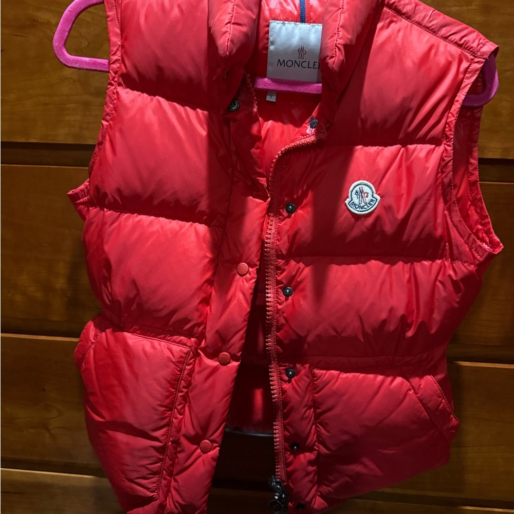 Moncler Vibrant Red Quilted Jacket